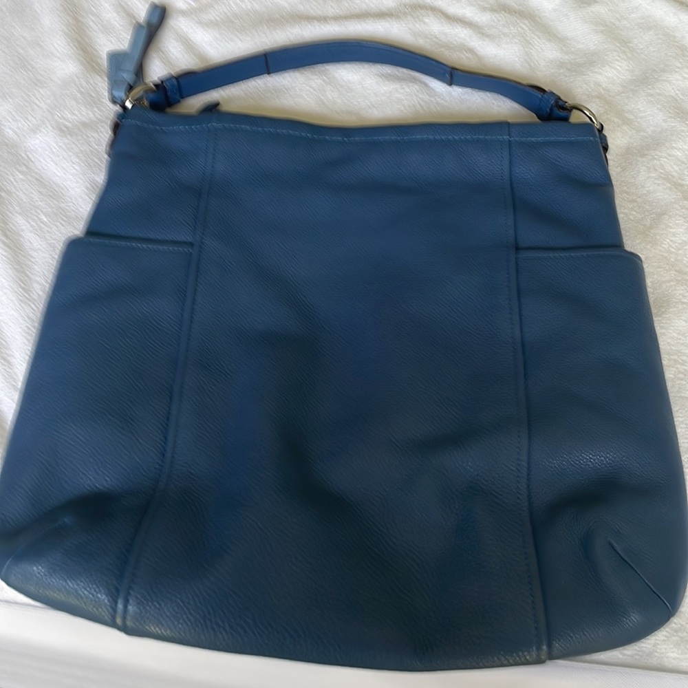 Large Cobalt Blue Coach Bag - Picture 2 of 4